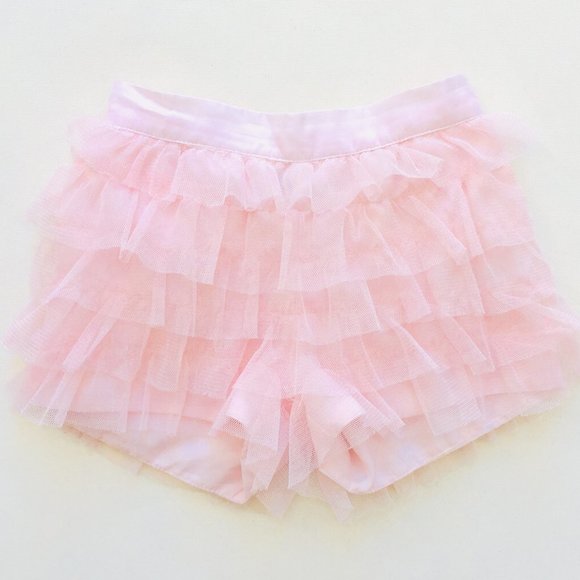 GAP Other - Baby Gap Pink Ruffle Lace Trim Shorts